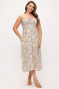 Elara Floral Midi Dress