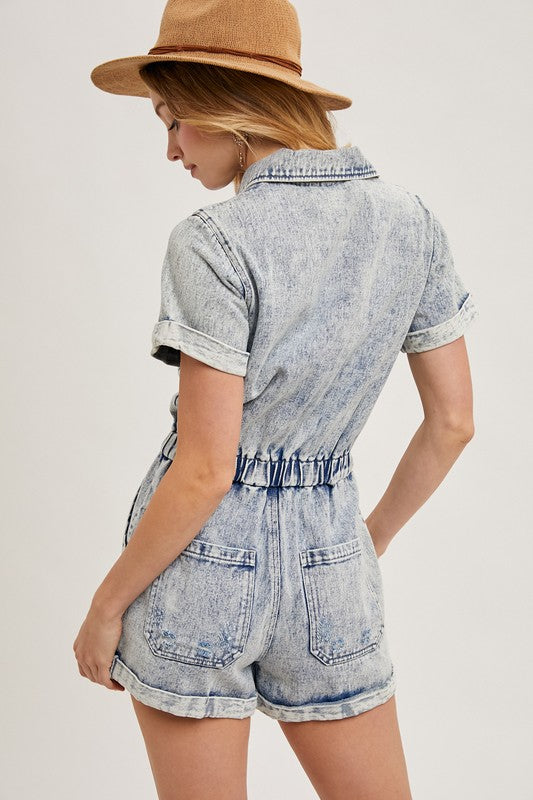 The Riley Denim Romper