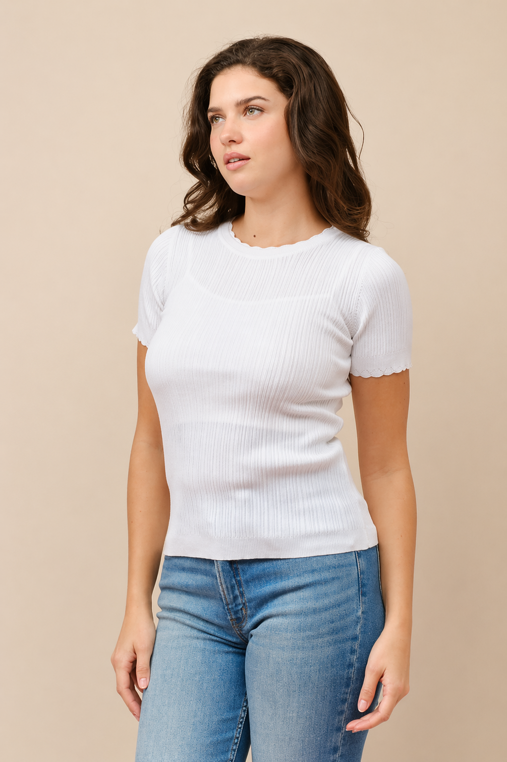 The Mia Ribbed Tee